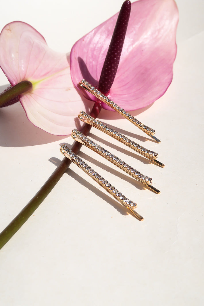Bobby Pin Set in Champagne Sparkle