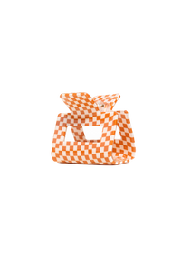 Petit Claw in Orange Checker